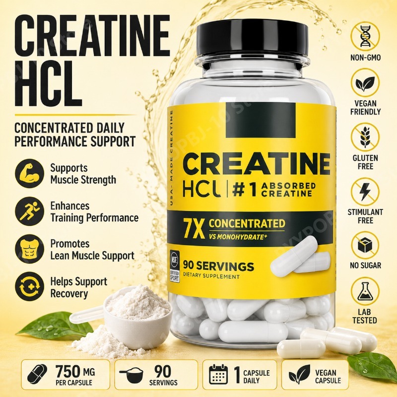 Nutrition Of Fitness - Créatine HCl 750mg 90 Capsules Soutien