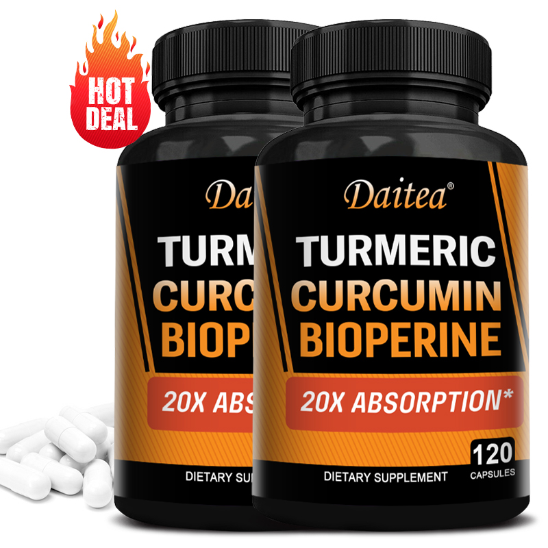 Turmeric Curcumin Capsule - Capsules de Curcuma Curcumine 2500mg avec