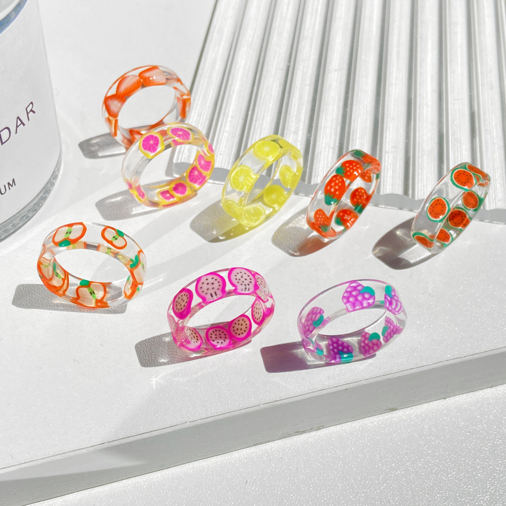 Bague en résine de fruits pour - Nutrition And Fitness avis et prix